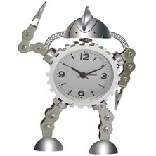 Metal Robot Alarm  clock